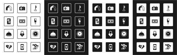 设置键在心脏形状播放视频与移动图片下载