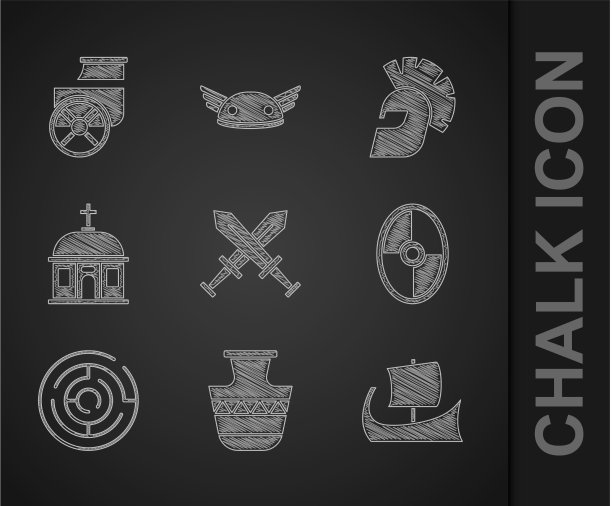 设置交叉中世纪剑古双耳图片下载