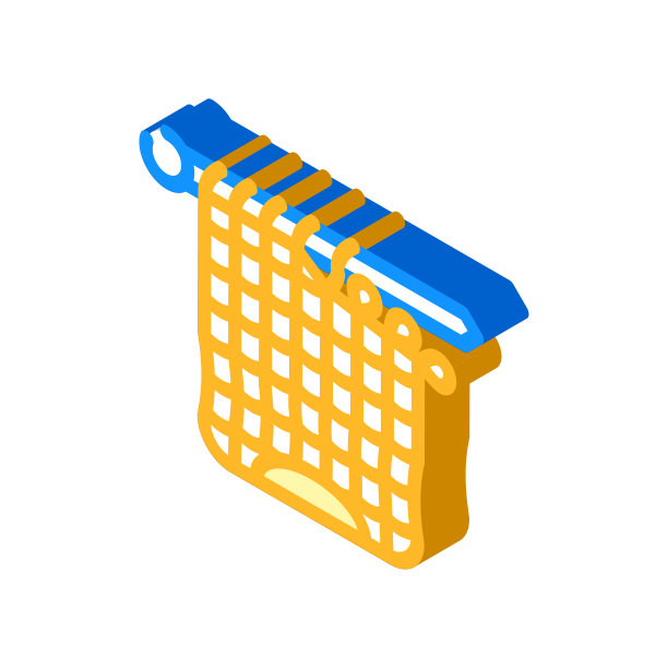 编织艺术品爱好等距图标矢量插图图片下载