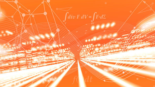 线与点连接风格的技术背景图片下载