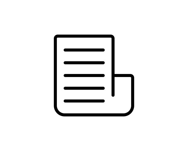 报纸图标细线网页和移动，现代简约的平面设计。矢量深灰色图标在白色的背景。图片下载