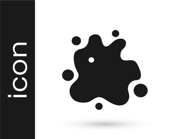 黑色喷漆图标隔离在白色上图片下载