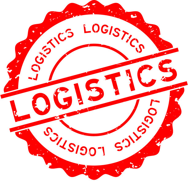 垃圾红色物流字圆形橡胶印章图片下载