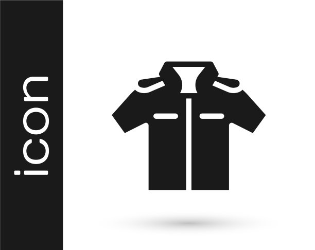 黑色衬衫图标孤立在白色背景图片下载