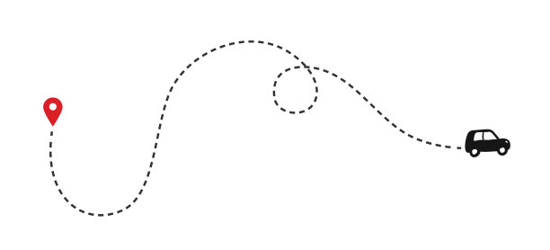 汽车路线单色概念与汽车路线图片下载