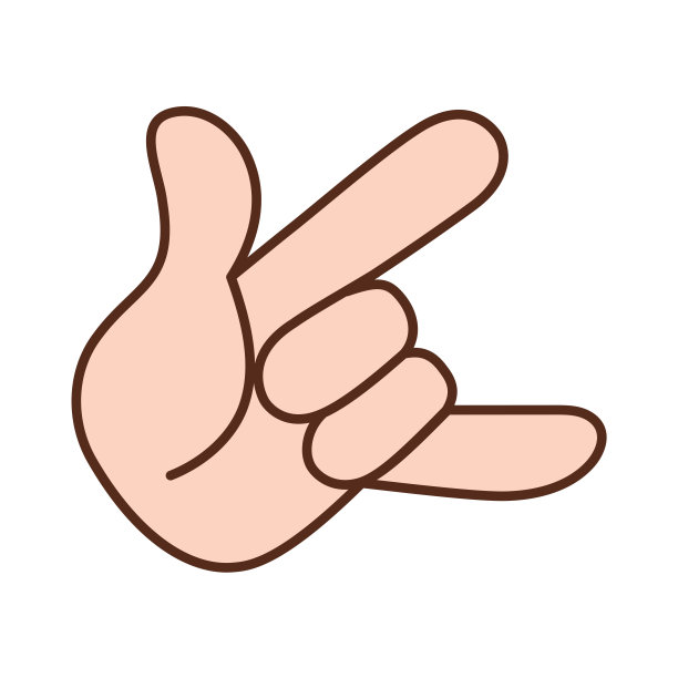 孤立的手做手语图片下载