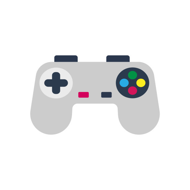 独立的彩色操纵杆图标与按钮图片下载