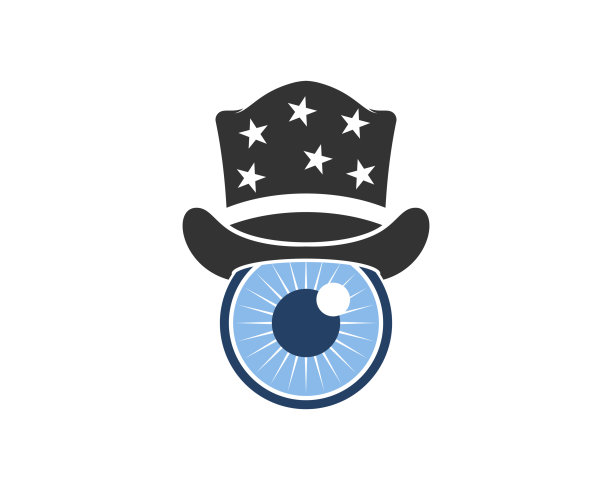 清洁眼睛魔术师帽子矢量插图图片下载