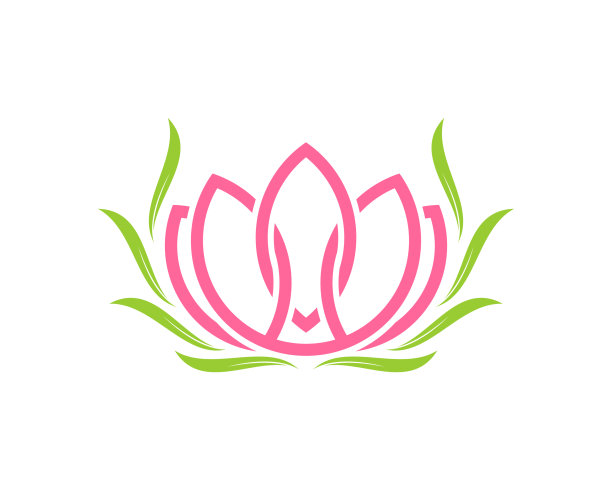 荷花在大自然的叶子上图片下载