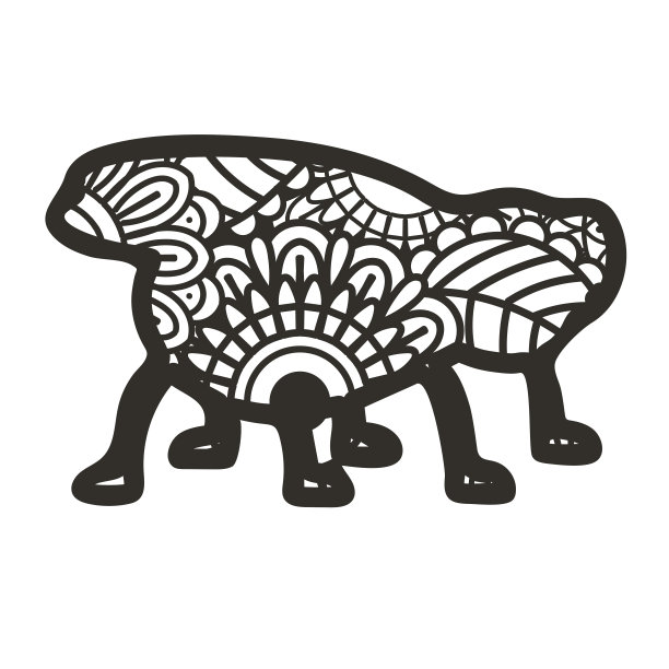 在白色背景上分离的Zentangle昆虫。图片下载