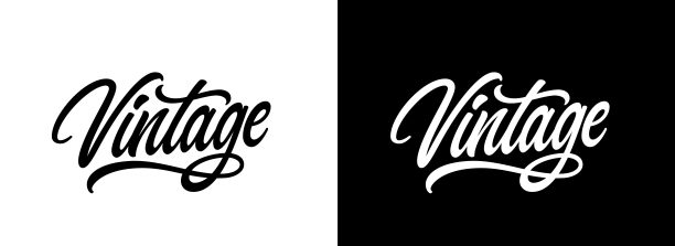 “Vintage”这个字是手写的。图片下载