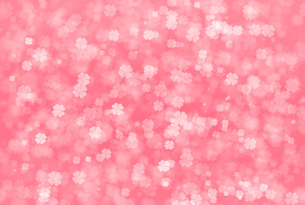 抽象散焦的光对三叶草图案的影响。图片下载