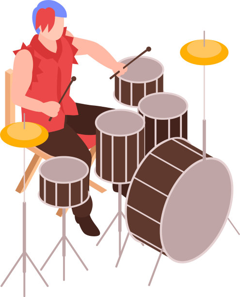 等距的鼓手图片下载