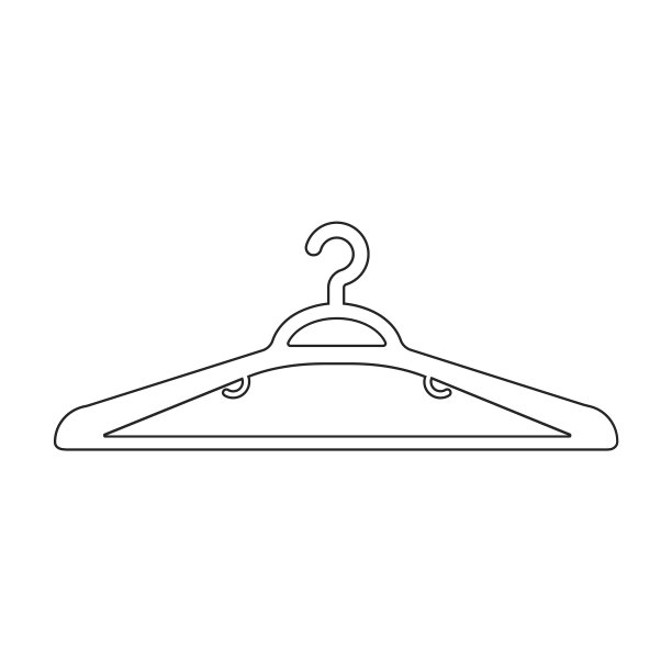 衣架图标轮廓图标隔离图片下载
