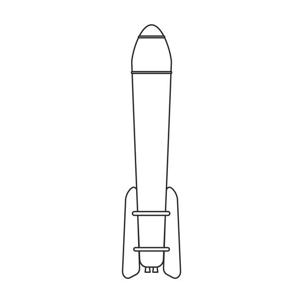 太空火箭图标轮廓图标图片下载