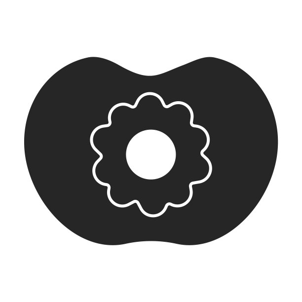 安抚奶嘴图标黑色图标孤立图片下载