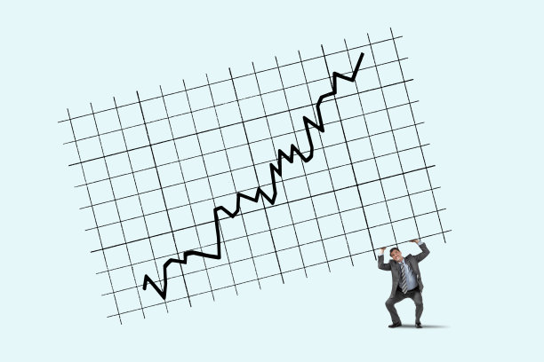 男子帮助提升图表图片下载