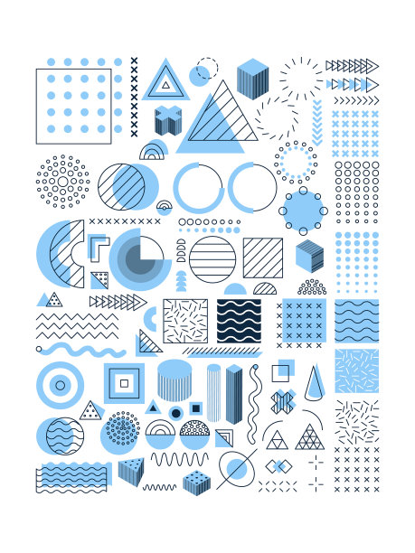 蓝孟菲斯物体集合图片下载