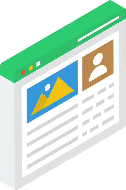 网页画廊的形象图片下载