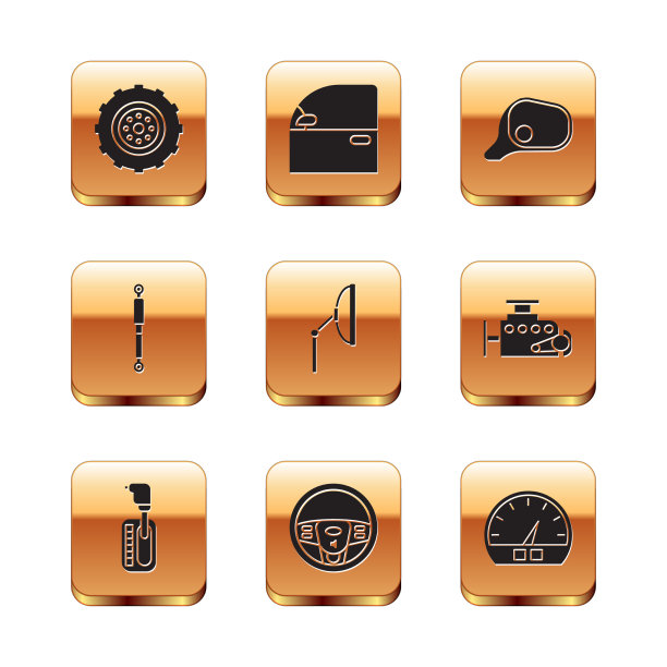 设置汽车轮挡、转向挡、挡风玻璃图片下载