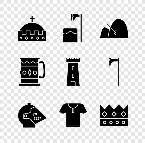 设置国王皇冠刽子手斧树块包图片下载