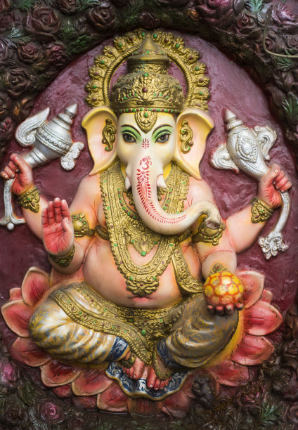 象头神节背景与主象头神图片下载