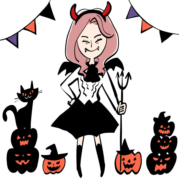 Cosplay女性性感万圣节派对图片下载