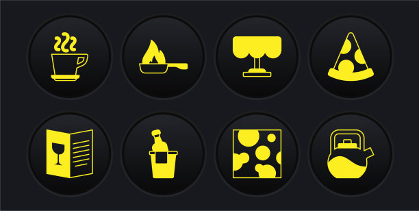 餐厅餐厅菜单切片披萨图片下载