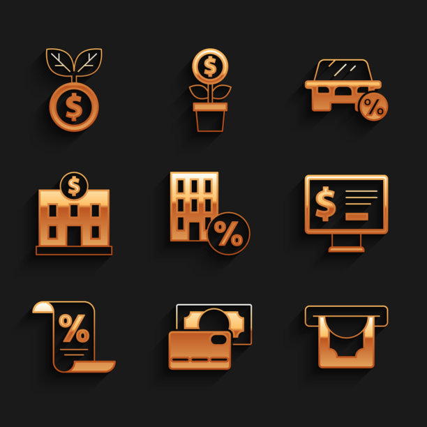 以百分之折扣的信用卡自动提款机设置房子图片下载