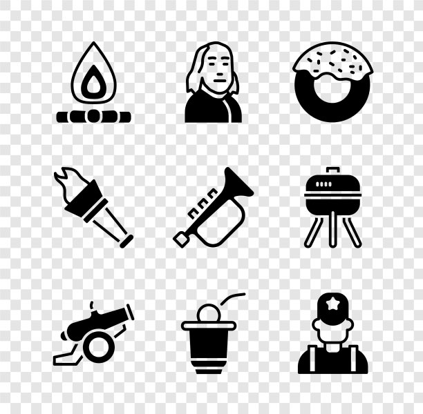 点燃本杰明·富兰克林甜甜圈加农炮图片下载