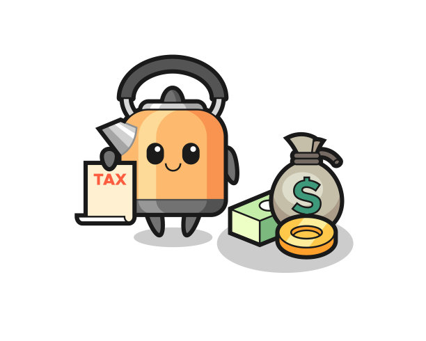 人物卡通水壶作为会计图片下载