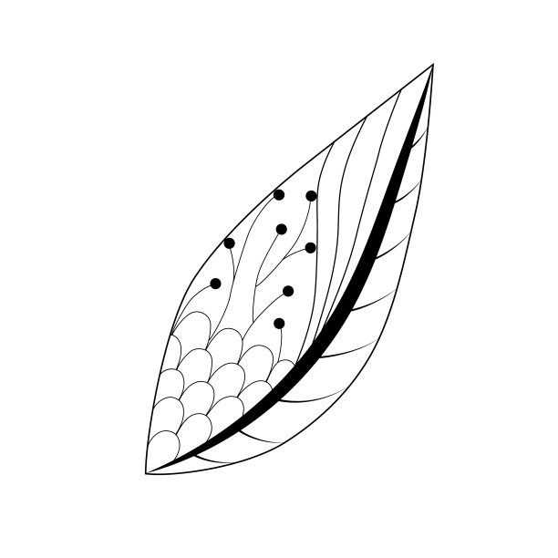 带有卷曲和叶子的老式阿拉伯装饰。黑色线形花的艺术。印度民族风格。东方、伊斯兰、植物。图片下载