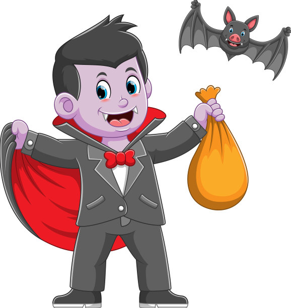 吸血鬼用长袍拿着图片下载