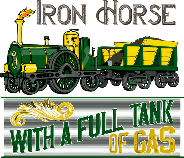 有趣的老式蒸汽机车铁马图片下载