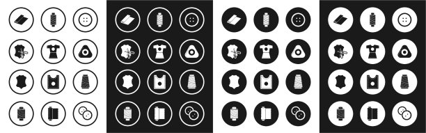 女式服装缝制钮扣图片下载