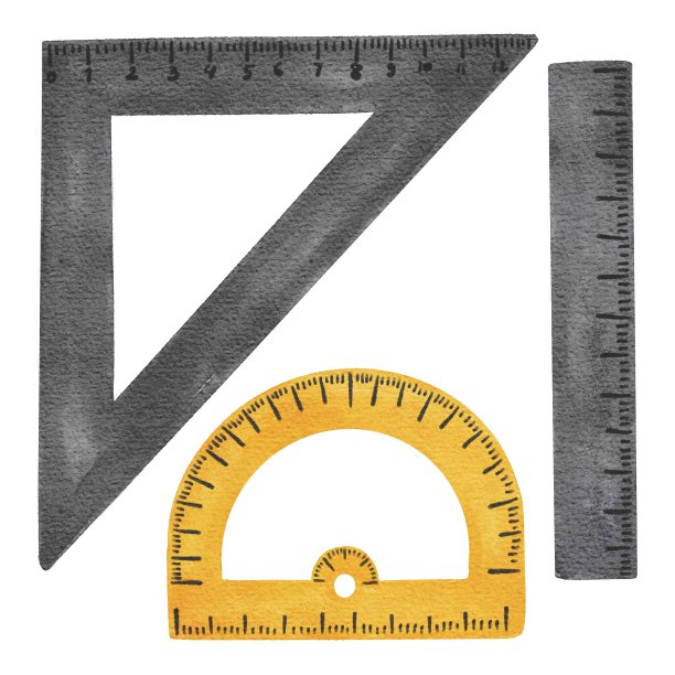 手绘水彩黄灰套尺。用于海报，印刷，明信片，卡片，插图，模板，图案，儿童书籍图片下载