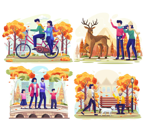 订束秋与人做活动图片下载