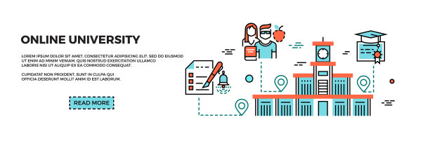 网上教育网大学学院横幅图片下载