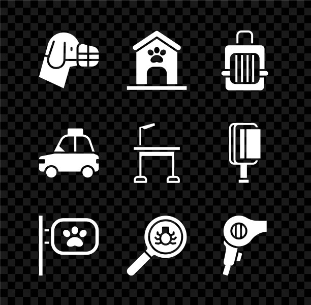 把狗放在口鼻屋和爪子印宠物携带图片下载