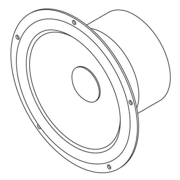 矢量等距汽车喇叭线条艺术图片下载