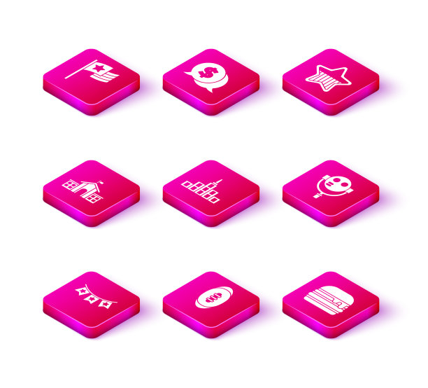 用美国足球的旗帜装饰狂欢节的花环图片下载