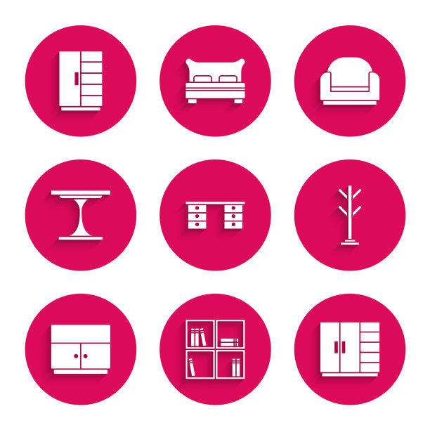 办公室书桌，书架，衣柜，大衣图片下载