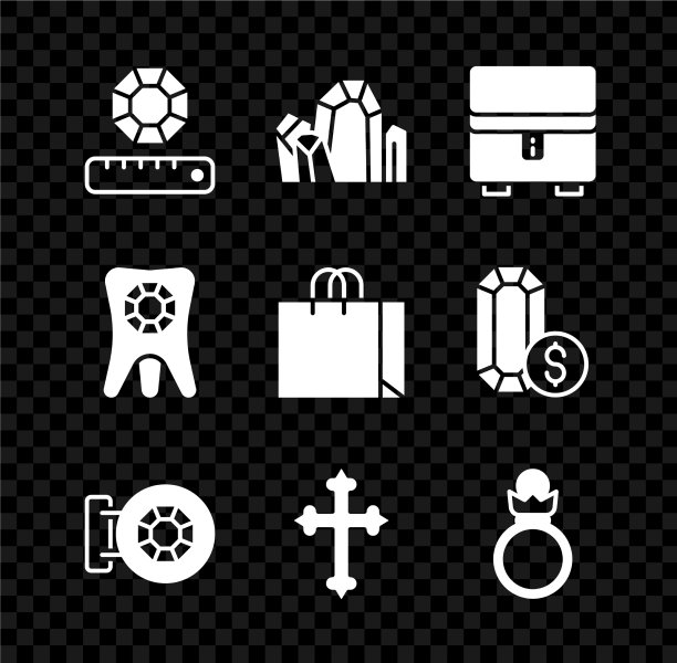 集宝石石珠宝盒店基督教十字架图片下载