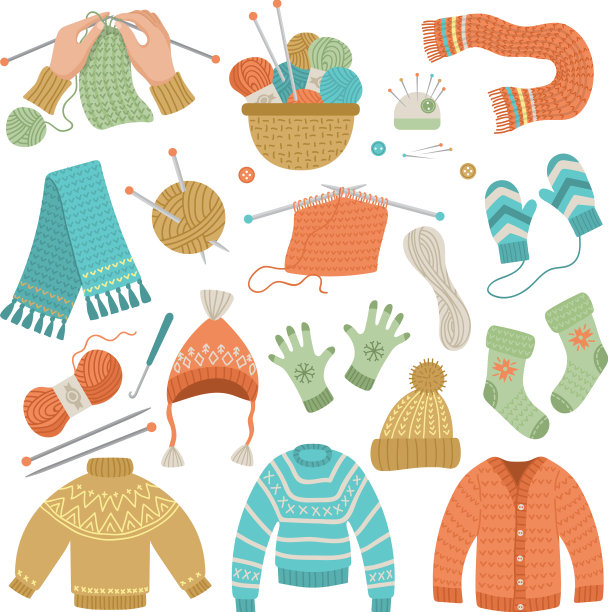 针织羊毛服装，手工工艺，爱好时尚图片下载