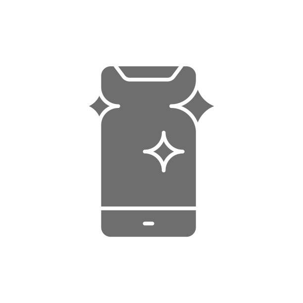 灰色高光智能手机图标图片下载