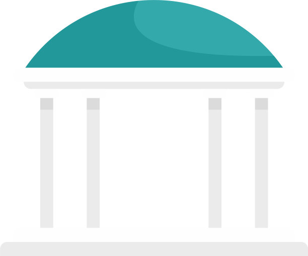 凉亭图标平坦孤立图片下载