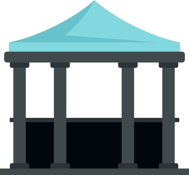 房屋露台图标平孤立图片下载