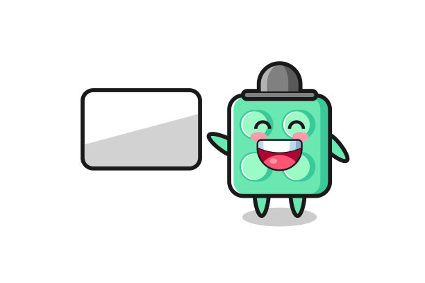 砖玩具卡通做展示图片下载