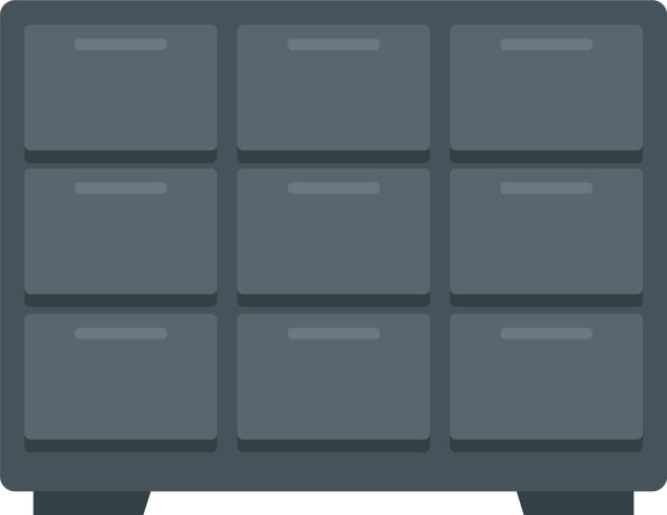 存储银行箱图标扁平孤立图片下载