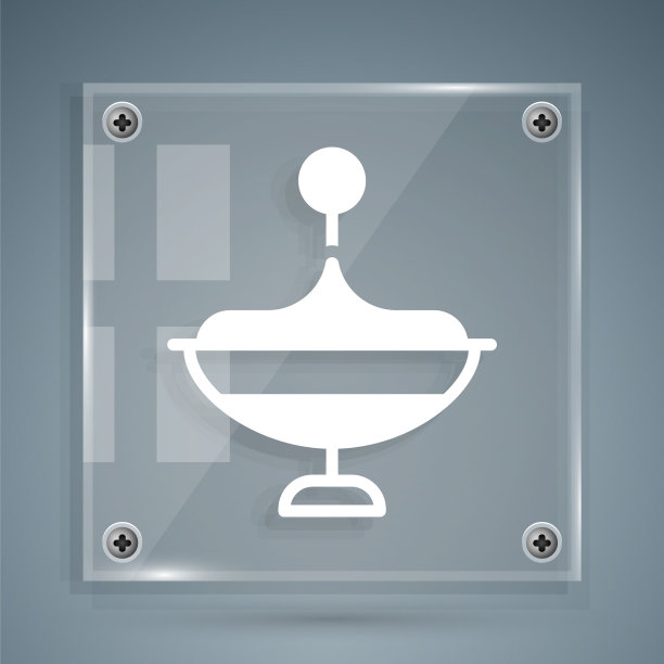 白色旋转玩具图标孤立在灰色图片下载